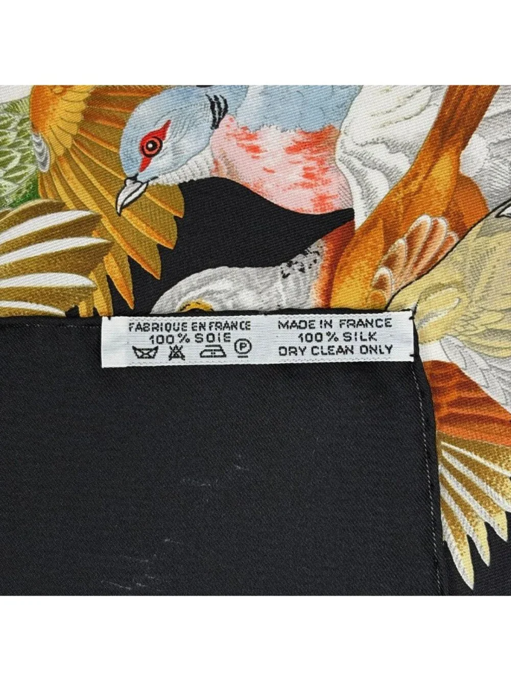 Hermes Carre 90 L'intrus Scarf Intruder Silk Black Multicolor